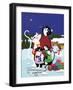 Christmas Cats Theme Christmas Star V2-Cindy Wider-Framed Giclee Print
