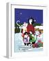 Christmas Cats Theme Christmas Star V2-Cindy Wider-Framed Giclee Print