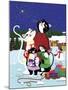 Christmas Cats Theme Christmas Star V2-Cindy Wider-Mounted Giclee Print