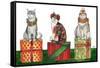 Christmas Cats-Elizabeth Medley-Framed Stretched Canvas