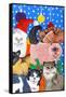 Christmas Cats-Tony Todd-Framed Stretched Canvas