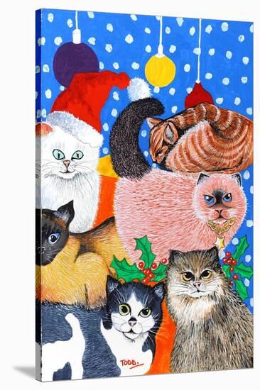 Christmas Cats-Tony Todd-Stretched Canvas