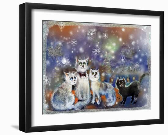 Christmas Cats-RUNA-Framed Giclee Print