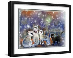 Christmas Cats-RUNA-Framed Giclee Print