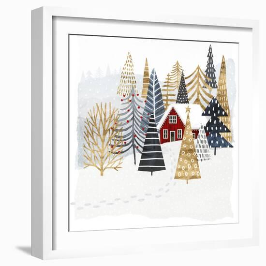 Christmas Chalet I-Victoria Borges-Framed Art Print