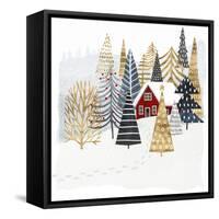 Christmas Chalet I-Victoria Borges-Framed Stretched Canvas