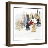 Christmas Chalet I-Victoria Borges-Framed Art Print