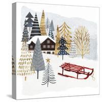 Christmas Chalet II-Victoria Borges-Stretched Canvas