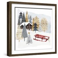 Christmas Chalet II-Victoria Borges-Framed Art Print