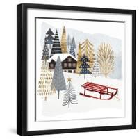 Christmas Chalet II-Victoria Borges-Framed Art Print