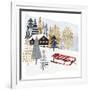 Christmas Chalet II-Victoria Borges-Framed Art Print