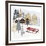 Christmas Chalet II-Victoria Borges-Framed Art Print