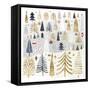 Christmas Chalet III-Victoria Borges-Framed Stretched Canvas