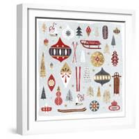 Christmas Chalet IV-Victoria Borges-Framed Art Print