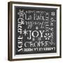 Christmas Chalk 1 French-Erin Clark-Framed Giclee Print