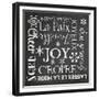 Christmas Chalk 1 French-Erin Clark-Framed Giclee Print