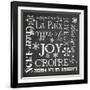 Christmas Chalk 1 French-Erin Clark-Framed Giclee Print