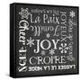 Christmas Chalk 1 French-Erin Clark-Framed Stretched Canvas