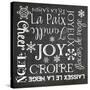 Christmas Chalk 1 French-Erin Clark-Stretched Canvas