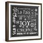 Christmas Chalk 1 French-Erin Clark-Framed Giclee Print