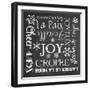 Christmas Chalk 1 French-Erin Clark-Framed Giclee Print