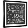 Christmas Chalk 1 French-Erin Clark-Framed Giclee Print