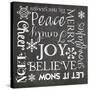 Christmas Chalk 1-Erin Clark-Stretched Canvas
