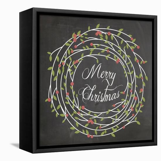 Christmas Chalk 3-Erin Clark-Framed Stretched Canvas