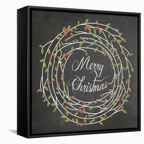 Christmas Chalk 3-Erin Clark-Framed Stretched Canvas