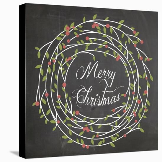 Christmas Chalk 3-Erin Clark-Stretched Canvas