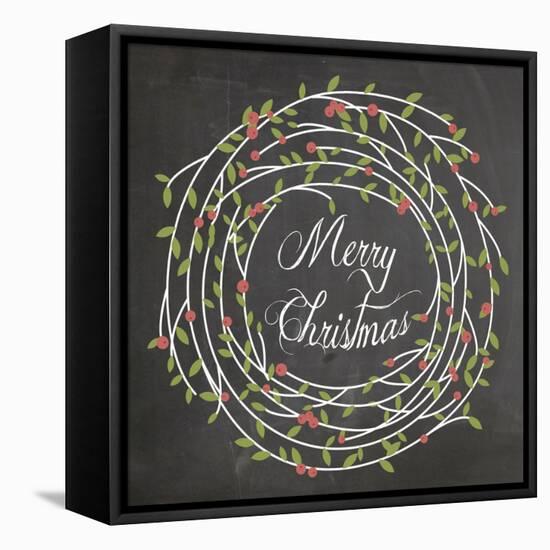 Christmas Chalk 3-Erin Clark-Framed Stretched Canvas