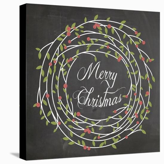 Christmas Chalk 3-Erin Clark-Stretched Canvas