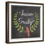 Christmas Chalk 4-Erin Clark-Framed Giclee Print