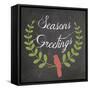 Christmas Chalk 4-Erin Clark-Framed Stretched Canvas