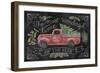 Christmas Chalk V-Mary Urban-Framed Art Print