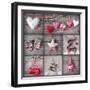 Christmas Collage-egal-Framed Art Print