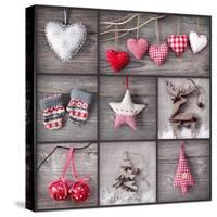 Christmas Collage-egal-Stretched Canvas