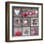 Christmas Collage-egal-Framed Art Print