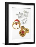 Christmas Cookies and Cookie Cutters-null-Framed Photographic Print