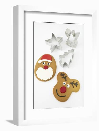 Christmas Cookies and Cookie Cutters-null-Framed Photographic Print