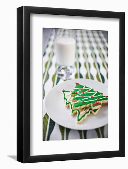 Christmas Cookies and Milk-null-Framed Photographic Print