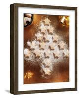 Christmas Cookies Arranged into Tree Shape-Colin Anderson-Framed Photographic Print