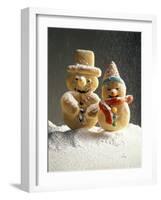 Christmas Cookies in the Shape of Snowmen-null-Framed Photographic Print