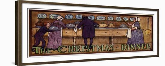 Christmas Cooking-Cecil Aldin-Framed Premium Giclee Print