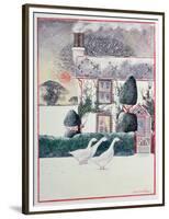 Christmas Cottage,1985,-Lisa Graa Jensen-Framed Premium Giclee Print