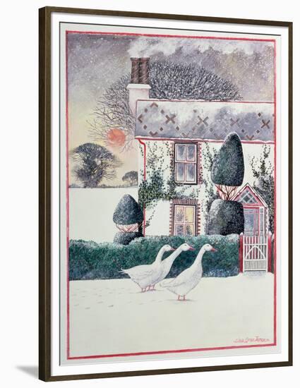 Christmas Cottage,1985,-Lisa Graa Jensen-Framed Premium Giclee Print