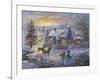 Christmas Cottage-Nicky Boehme-Framed Giclee Print