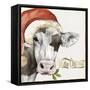 Christmas Cow-PI Studio-Framed Stretched Canvas