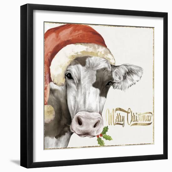 Christmas Cow-PI Studio-Framed Art Print