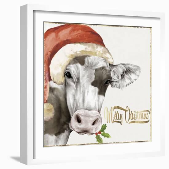 Christmas Cow-PI Studio-Framed Art Print